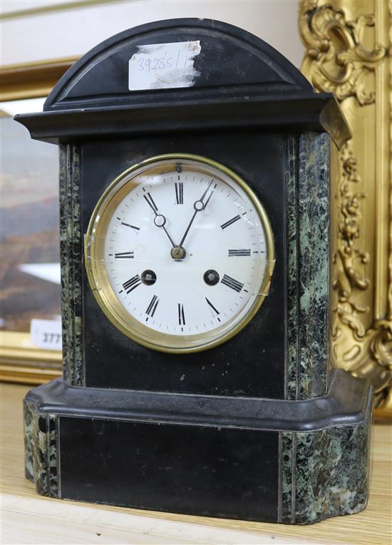 A Victorian marble clock